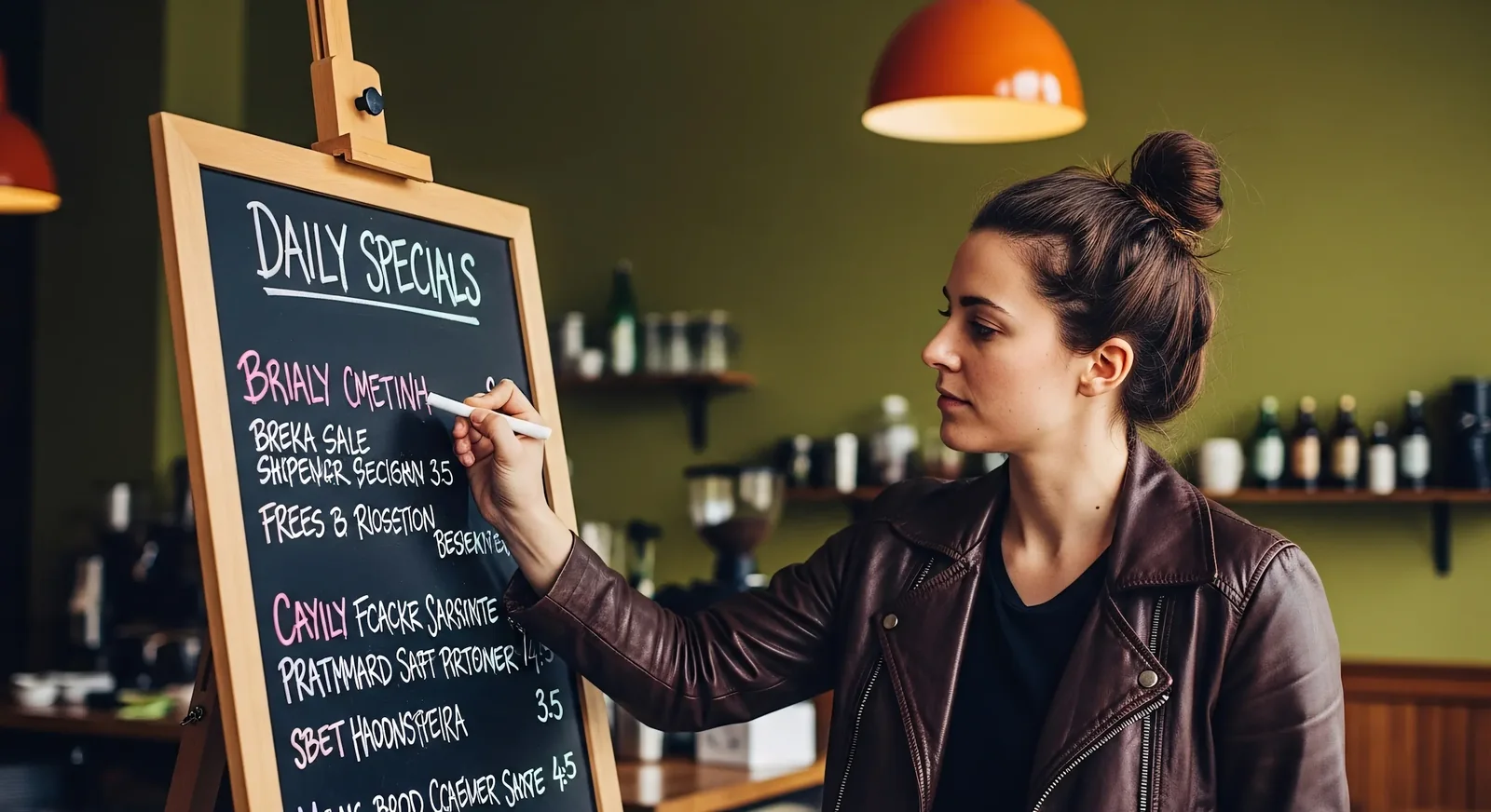 Small business visual concept generated for an AI image generator page