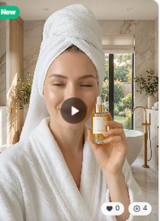 Skincare at home AI Lip Sync Generator style preview