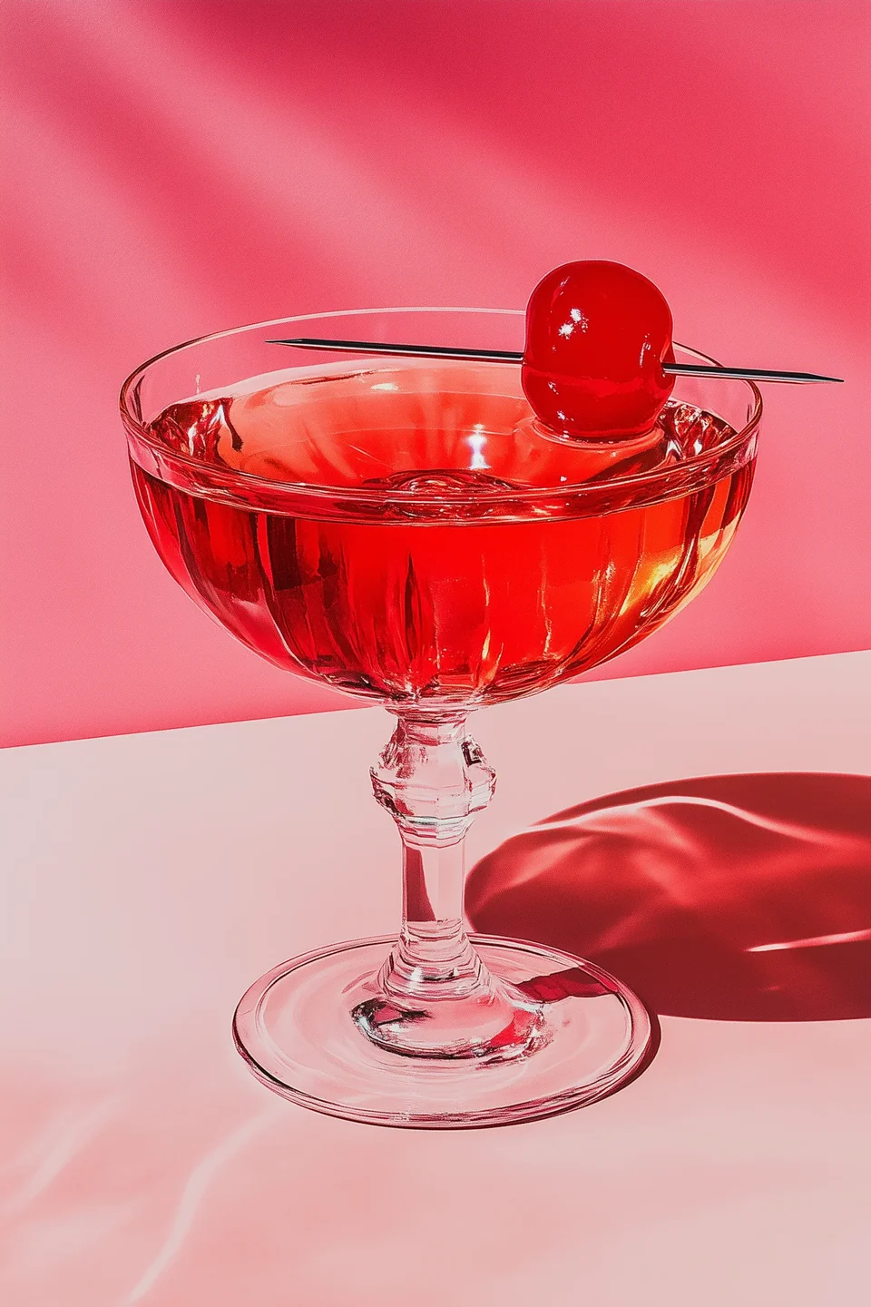 Pink dessert product image created as an ecommerce visual